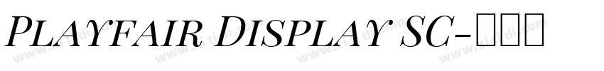 Playfair Display SC字体转换